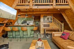 NEW A-frame 4BR w/ Hot Tub, Game Loft
