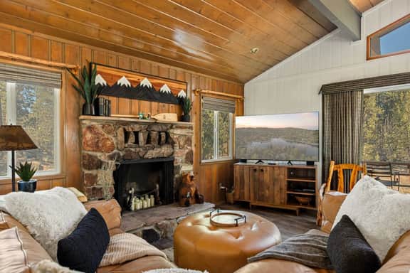 Lark Lookout: Serene Surroundings on Huge Private Lot! Hot Tub & Walk to Lake!