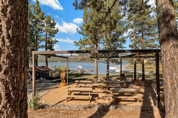Luxury Lakefront Escape w Firepit and Private Dock