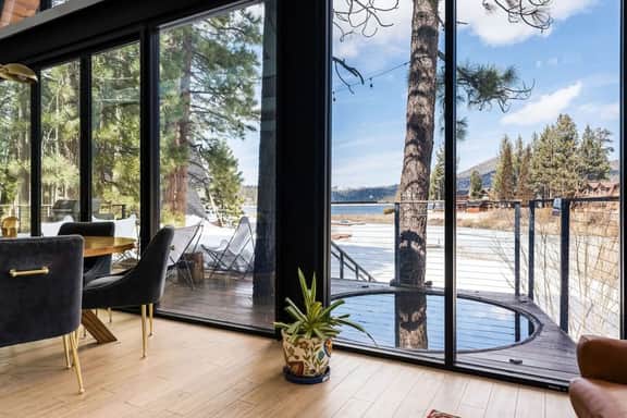 Lakefront A-Frame | Dock, Theater Screen, Views